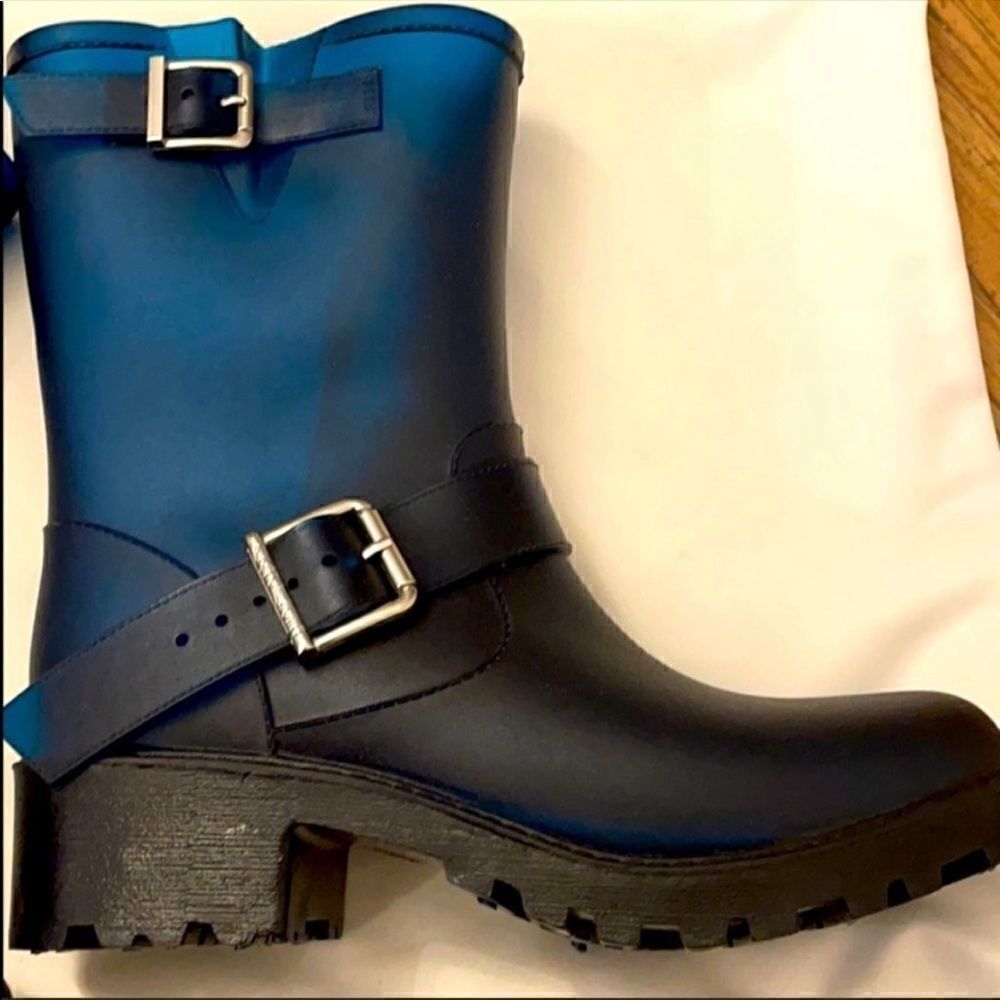OUTSIDER BY SIXTY SEVEN INDIGO RUBBER RAIN…
